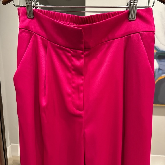 House of Harlow 1960 Hot Pink Wide Leg Pants - Picture 3 of 6